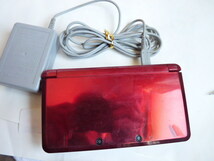 ニンテンドー 初代 3DS CTR-001 フレアレッド◆スマブラ ３DS/ 充電器/SDカード_画像1