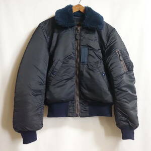 【重厚 CAB CLOTHING B-15C MIL-J-6251 フライトジャケット 40】ウールライニング 66ナイロン CONMAR ZIP キャブクロージング