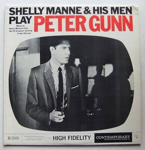 ◆ SHELLY MANNE & His Men Play Peter Gunn ◆ Contemporary C3560 (yellow:dg) ◆ R