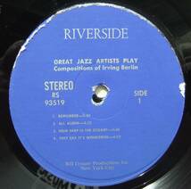 ◆ GREAT JAZZ ARTISTS Play Composition of Irving Berlin ◆ Riverside RS-93519 (BGP) ◆ V_画像3