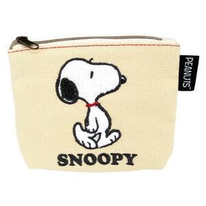  Snoopy tissue pouch SaGa la canvas pocket tissue case white SNOOPY