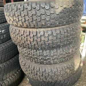 DUNLOP SP MAX GUARD N スパイクタイヤ155/80R13 バリ山