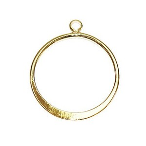  metal рама детали 22×18mm Circle золотой цвет Gold цвет 1ko ввод подвеска с цепью тоже пожалуйста 