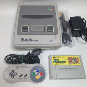 【メンテ済み】スーパーファミコン 本体 コントローラー 任天堂 SFC AVケーブル Nintendo SUPER FAMICOM ACアダプタ