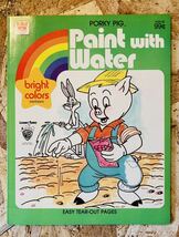 80' vintage WHITMAN Paint with Water Books PORKY PIG◆ビンテージポーキーピッグ塗り絵◆ルーニーテューンズ昭和レトロ◆LOONEYTUNES◇_画像2