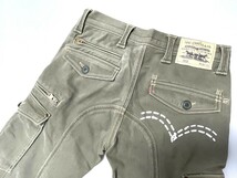 衝撃プライス！『ファン待望モデル！』【Levi's/リーバイス 502】カーゴパンツ/ミリタリー ボトムス【W28L35/カーキ】K36_画像6