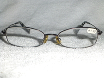 Zoff 老眼鏡 +1.75 オーダーレンズフレーム品 ⇒ 高耐久性！ 伝統的スタイル 先セル 大理石的 999.9的? 快適構造ヒンジ メガネ ZT32062_画像2