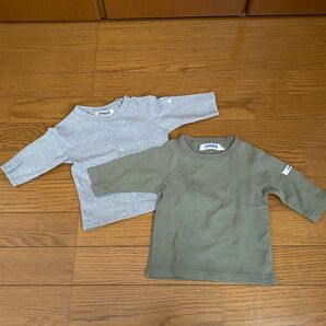 OMNES ベビー服　ロンT 2枚セット　オムネス　80cm 長袖カットソー 長袖Tシャツ トップス　男の子 女の子　