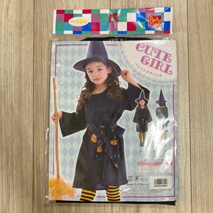 【魔女】100 新品未使用　キッズ　ハロウィン　仮装　コスプレ　ウィッチ