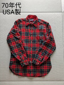 PENDLETON アメリカ製 ウールシャツ 70s ヴィンテージ ペンドルトン vintage