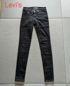 新品 LEVI'S スキニーパンツ 未使用 711 SKINNY リーバイス ブラックデニム