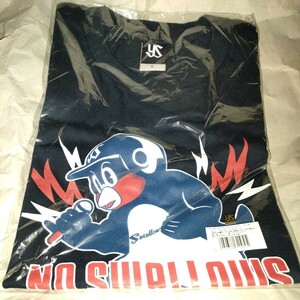 ヤクルトスワローズ　ノースワローズ　ノーライフ　no swallows no LIFE つば九郎　Tシャツ Sサイズ　未使用　タワーレコード　ネイビー