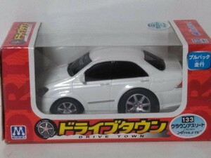 送料３００円〜ドライブタウントヨタ　クラウンアスリート　ゼロクラウン　ホワイトパールプルバックカー　　ミニカー