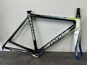 【中古品】cannondale キャノンデール supersix hi-mod　カーボンフレーム　リクイガスカラー　C-C 500mm