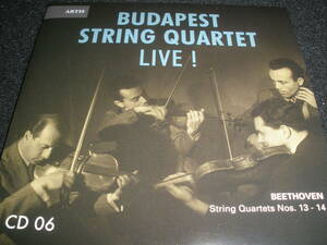 ブダペスト弦楽四重奏団 ベートーヴェン 弦楽四重奏曲 13番 14番 後期 アメリカ議会図書館ライヴ 未使用美品 Beethoven LIVE Budapest