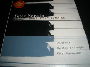 ピーター・ゼルキン ベートーヴェン ピアノ・ソナタ 13 幻想 14 月光 23番 熱情 RCA オリジナル 紙ジャケ 未使用美品