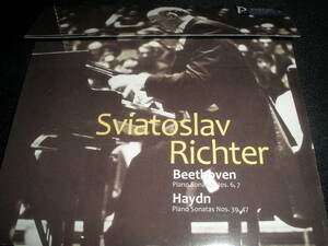 リヒテル ベートーヴェン ピアノ・ソナタ 6番 7番 ハイドン 37番 47 ライヴ 1980 1985 ロシア 紙 美品