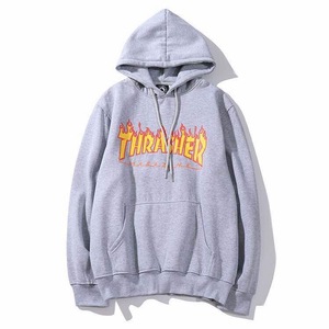 pk-THRASHER-Gray/Yel-M スラッシャー THRASHER スケートマグ スウェット パーカー プルオーバー グレー M 