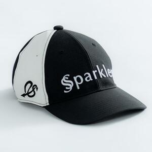 ●新品●Sparkler●ゴルフ　キャップ メンズ・レディース●ブラック/ホワイト●フリーサイズ