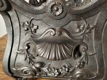 フランス アンティーク 大メタル製　鋳鉄 フラワーポット　花瓶　植木 1800年代_画像8