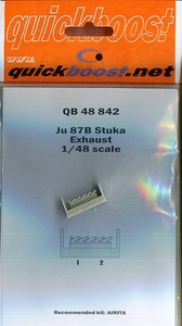 クイックブースト 48842 1/48 Ju87B スツーカ排気管(エアフィックス用)