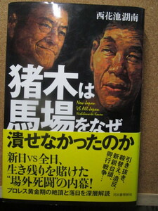 単行本「猪木は馬場をなぜ潰せなかったのか」80年代プロレス暗黒史。西花池湖南著。河出書房新社