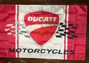 お部屋に・ガレージに　かっこいい！　ドゥカティ Ducati　特大フラグ 　タペストリー　旗　送料サービス！