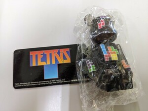 新品未開封 BE@RBRICK ベアブリック TETRIS テトリス 100% メディコムトイ MEDICOMTOY シリーズ18 クリア カード付き 