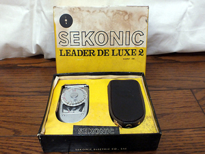 ☆レトロ 箱付き SEKONIC LEADER DELUXE 2 model 36 セコニック 露出計 アンティークカメラ レトロカメラ