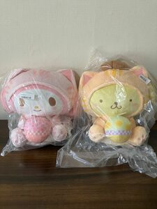 サンリオキャラクターズ　ことらねこBIGぬいぐるみ　マイメロディ　ポムポムプリン