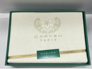 ★未使用品 CARVEN PARIS シルク混 シーツ 寝具 冬用品 ベッド用品 140㎝×240㎝ シングル 箱付 Th1019●20