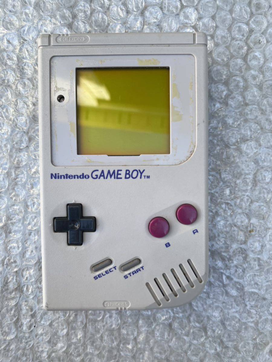 GAMEBOY ゲームボーイ DMG-01 箱あり 動作確認済み ゲームソフト5点付き-