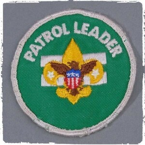 ED74 PATROL LEADER ボーイスカウト BSA ワッペン パッチ ロゴ エンブレム 輸入雑貨