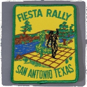 AU65 FIESTA RALLY SAN ANTONIO TEXAS ビンテージ ワッペン パッチ ロゴ エンブレム 米国 輸入雑貨