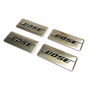 BOSE エンブレム ロゴ ステッカー シール プレート スピーカー 4個セット