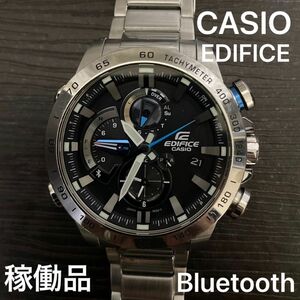 【稼働品】EDIFICE CASIO/カシオ タフソーラーEQB-800D Bluetooth