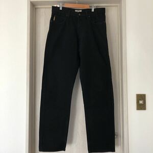 (k) 90s 90年代 ARMANI JEANS アルマーニ ジーンズ ブラック デニムパンツ イタリア製 w33 黒 