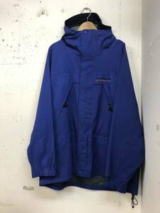 90s llbean ALL CONDITIONS GORE TEX マウンテンパーカー ナイロンジャケット メンズL ナス紺　ビンテージ　エルエルビーン