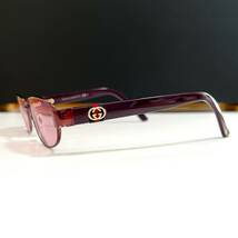 ◆GUCCI グッチ 眼鏡フレーム メガネ シェリーライン インターロッキング GG4248/F TITANIUM optyl社製 オーバル型 メンズ レディース_画像2
