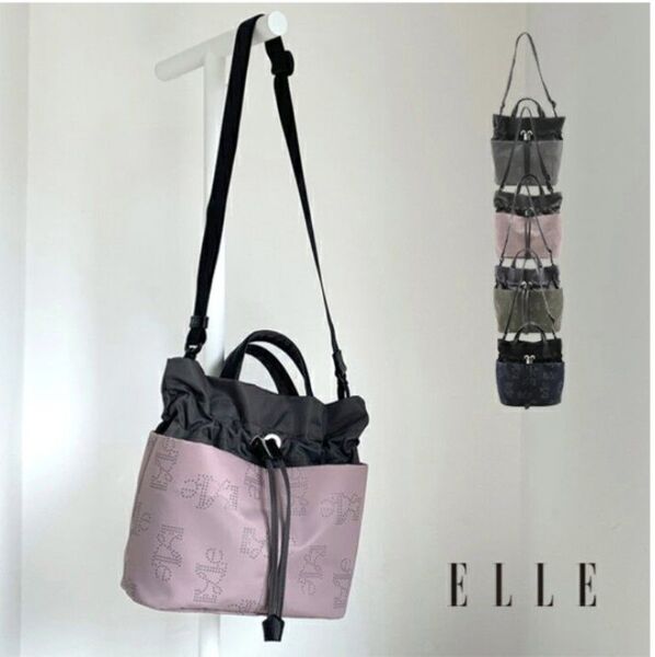 美品 ELLE エル 2wayショルダー ショルダーバッグ バッグ アストル 6432690