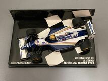 MINICHAMPS 1/43 ウィリアムズ FW15 A.セナ エストリル テスト 1994年 Williams ルノー ミニチャンプス_画像7