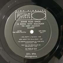 US ORIG LP■Annie Ross■Sings A Song With Mulligan!■World Pacific カンパニー・スリーヴ付 アメリカ盤 モノラル【試聴できます】_画像5