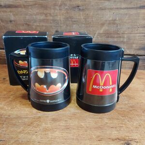 昭和レトロ マクドナルド バットマン マグカップ 未使用 2個セット