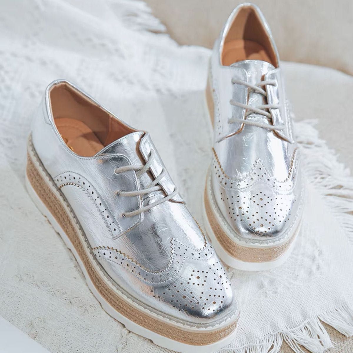 CHANEL シャネル 94305 レースアップ オックスフォード シューズ 靴