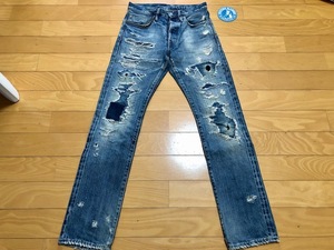 【HYSTERIC GLAMOUR】RWH加工ダメージデニムパンツ