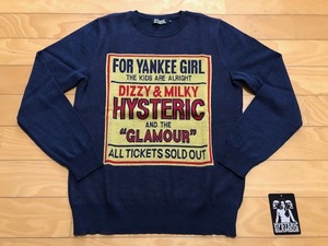 [HYSTERIC GLAMOUR]DIZZY & MILKY pattern Jaguar do sweater 