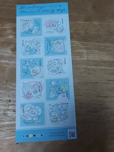 新品未使用切手　シール式84円×10枚 　1シート　FLOWERS IN DAILY LIFE 　ライフ・花