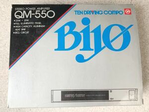  unused TEN ton Biyo QM-550 old car stereo power amplifier QM-550SDI storage goods that time thing Vintage Vintage Fujitsu selling out 