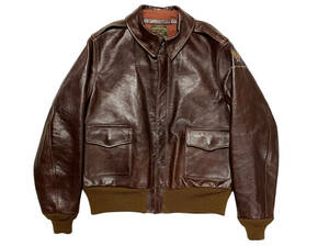 極美品 40 BUZZ RICKSON'S バズリクソンズ BR80253 Type A-2 ROUGH WEAR CLOTHING CO. ラフウェア フライトジャケット ミックスリブ