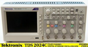 KQ44999◆Tektronix/テクトロニクス TDS2024C DIGITAL STORAGE OSCILLOSCOPE (200MHz・2GSa/s) オシロスコープ【返品保証なし】